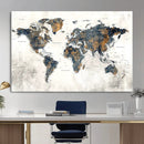World Map Wall Art Canvas Print for Office Wall Decor by MyGreatCanvas | Canvas Wall Art Prints | Photo Prints & Wall Decor