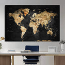 World Map Canvas Wall Art with Famous Landmarks – Framed by MyGreatCanvas | Canvas Wall Art Prints | Photo Prints & Wall Decor