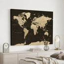 World Map Canvas Print – Framed World Map Wall Art for