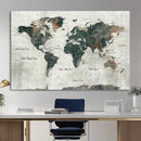 World Map Canvas Print – Framed Travel Map Wall Art for by MyGreatCanvas | Canvas Wall Art Prints | Photo Prints & Wall Decor