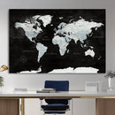 World Map Canvas Print – Framed Push Pin Wall Art, Color by MyGreatCanvas | Canvas Wall Art Prints | Photo Prints & Wall Decor