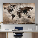 Black and White World Map Canvas Print – Framed Wall Art for by MyGreatCanvas | Canvas Wall Art Prints | Photo Prints & Wall Decor