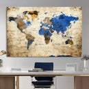 World Map Canvas Print – Colorful Abstract Travel Map, by MyGreatCanvas | Canvas Wall Art Prints | Photo Prints & Wall Decor