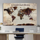 Custom Push Pin Map Wall Art Canvas Print – Personalized by MyGreatCanvas | Canvas Wall Art Prints | Photo Prints & Wall Decor
