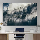 Foggy Mountain Forest Canvas Print, Misty Pine Trees Nature by MyGreatCanvas | Canvas Wall Art Prints | Photo Prints & Wall Decor