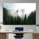 Misty Mountain Forest Canvas Print, Foggy Pine Trees Nature by MyGreatCanvas | Canvas Wall Art Prints | Photo Prints & Wall Decor
