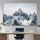 Snowy Mountain Range Canvas Print, Alpine Peaks Landscape by MyGreatCanvas | Canvas Wall Art Prints | Photo Prints & Wall Decor