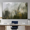 Misty Mountain Canvas Print, Foggy Pine Trees Nature Wall by MyGreatCanvas | Canvas Wall Art Prints | Photo Prints & Wall Decor