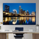Austin Skyline Wall Art Canvas Print, Austin Downtown Night by MyGreatCanvas | Canvas Wall Art Prints | Photo Prints & Wall Decor