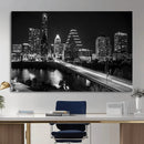 Austin Skyline Wall Art Canvas Print, Austin Downtown Night by MyGreatCanvas | Canvas Wall Art Prints | Photo Prints & Wall Decor