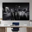 Boston Wall Art Canvas Print, Boston City Downtown Night by MyGreatCanvas | Canvas Wall Art Prints | Photo Prints & Wall Decor