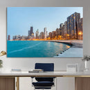 Chicago Wall Art Canvas Print, Chicago City Downtown Night by MyGreatCanvas | Canvas Wall Art Prints | Photo Prints & Wall Decor