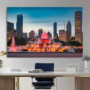 Chicago Wall Art Canvas Print - Chicago City Downtown Night by MyGreatCanvas | Canvas Wall Art Prints | Photo Prints & Wall Decor
