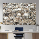 Texas Longhorn Cow Farmhouse Animals Wall Art Canvas Print - by MyGreatCanvas | Canvas Wall Art Prints | Photo Prints & Wall Decor