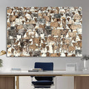 Abstract Longhorn Wall Art Canvas Print - Cow Animal Drawing by MyGreatCanvas | Canvas Wall Art Prints | Photo Prints & Wall Decor