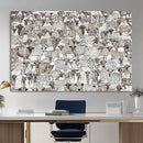 Abstract Texas Cow Wall Art Canvas Print - Farm Longhorn by MyGreatCanvas | Canvas Wall Art Prints | Photo Prints & Wall Decor
