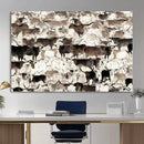 Abstract Texas Longhorn Print - Longhorn Herd Print for by MyGreatCanvas | Canvas Wall Art Prints | Photo Prints & Wall Decor