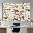 Farmhouse Longhorn Wall Art Canvas Print - Abstract Farm by MyGreatCanvas | Canvas Wall Art Prints | Photo Prints & Wall Decor