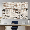 Abstract Texas Cow Canvas Print for Cabin and Western Home by MyGreatCanvas | Canvas Wall Art Prints | Photo Prints & Wall Decor