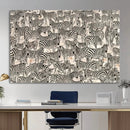 Abstract Zebra Wall Art Canvas Print for Farmhouse Decor by MyGreatCanvas | Canvas Wall Art Prints | Photo Prints & Wall Decor
