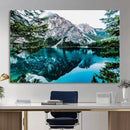 Alpine Mountain Lake Wall Art Canvas Print – Turquoise by MyGreatCanvas | Canvas Wall Art Prints | Photo Prints & Wall Decor