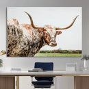 Texas Catle Longhorn Wall Art Canvas Print for Farmhouse by MyGreatCanvas | Canvas Wall Art Prints | Photo Prints & Wall Decor