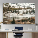 Snowy Mountain Landscape Wall Art Canvas Print, Alpine Pine by MyGreatCanvas | Canvas Wall Art Prints | Photo Prints & Wall Decor