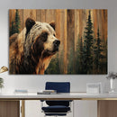 Grizzly Bear Wall Art Canvas Print, Rustic Wildlife Bear by MyGreatCanvas | Canvas Wall Art Prints | Photo Prints & Wall Decor