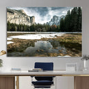 Yosemite Valley Mountain Wall Art Canvas Print, Granite by MyGreatCanvas | Canvas Wall Art Prints | Photo Prints & Wall Decor