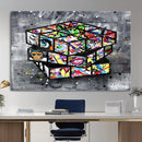 Graffiti Cube Abstract Street Art Wall Art Canvas Print by MyGreatCanvas | Canvas Wall Art Prints | Photo Prints & Wall Decor