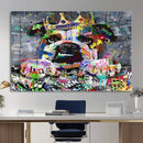 Graffiti Dog Wall Art Decor for Teen Bedroom - Abstract by MyGreatCanvas | Canvas Wall Art Prints | Photo Prints & Wall Decor