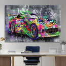 Graffiti Sports Car Street Art Wall Art Canvas Print, by MyGreatCanvas | Canvas Wall Art Prints | Photo Prints & Wall Decor