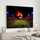 Auburn Stadium Wall Art Canvas Print, College Football Night