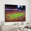 Clemson Football Stadium Wall Art Canvas Print, College