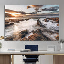 Rocky Coast Ocean Sunset Wall Art Canvas Print, Dramatic by MyGreatCanvas | Canvas Wall Art Prints | Photo Prints & Wall Decor