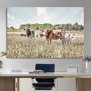 Texas Longhorn Cattle Wall Art Canvas Print: Western Ranch by MyGreatCanvas | Canvas Wall Art Prints | Photo Prints & Wall Decor