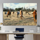 Texas Longhorn Wall Art Canvas Print, Western Ranch Cattle by MyGreatCanvas | Canvas Wall Art Prints | Photo Prints & Wall Decor