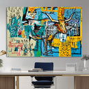 Basquiat Style Bird Bull Graffiti Wall Art Canvas Print, by MyGreatCanvas | Canvas Wall Art Prints | Photo Prints & Wall Decor