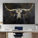Rustic Longhorn Bull Wall Art Canvas Print – Vintage Western by MyGreatCanvas | Canvas Wall Art Prints | Photo Prints & Wall Decor