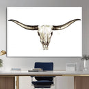 Longhorn Skull Wall Art Canvas Print – Rustic Western by MyGreatCanvas | Canvas Wall Art Prints | Photo Prints & Wall Decor