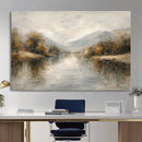 Abstract Landscape Wall Art Canvas Print, Modern Lake by MyGreatCanvas | Canvas Wall Art Prints | Photo Prints & Wall Decor