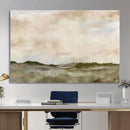 Muted Watercolor Hill Landscape Print — Beige Taupe Cloudy by MyGreatCanvas | Canvas Wall Art Prints | Photo Prints & Wall Decor
