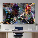 Graffiti Baseball Player Street Art Wall Art Canvas Print by MyGreatCanvas | Canvas Wall Art Prints | Photo Prints & Wall Decor