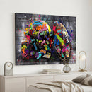 Graffiti American Football Helmet Street Art Wall Art Canvas
