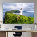 Coastal Lighthouse Wall Art Canvas Print, Cliffside Ocean by MyGreatCanvas | Canvas Wall Art Prints | Photo Prints & Wall Decor