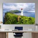 Cliffside Lighthouse Wall Art Canvas Print – Coastal by MyGreatCanvas | Canvas Wall Art Prints | Photo Prints & Wall Decor
