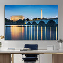 Washington DC Wall Art Canvas Print – Lincoln Memorial Night by MyGreatCanvas | Canvas Wall Art Prints | Photo Prints & Wall Decor