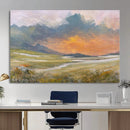 Mountain Sunset Wall Art Canvas Print Vintage Landscape by MyGreatCanvas | Canvas Wall Art Prints | Photo Prints & Wall Decor