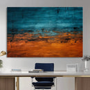 Teal Orange Abstract Wall Art Canvas Print Modern Large by MyGreatCanvas | Canvas Wall Art Prints | Photo Prints & Wall Decor