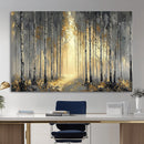 Abstract Birch Forest Wall Art Canvas Print – Modern Gold by MyGreatCanvas | Canvas Wall Art Prints | Photo Prints & Wall Decor